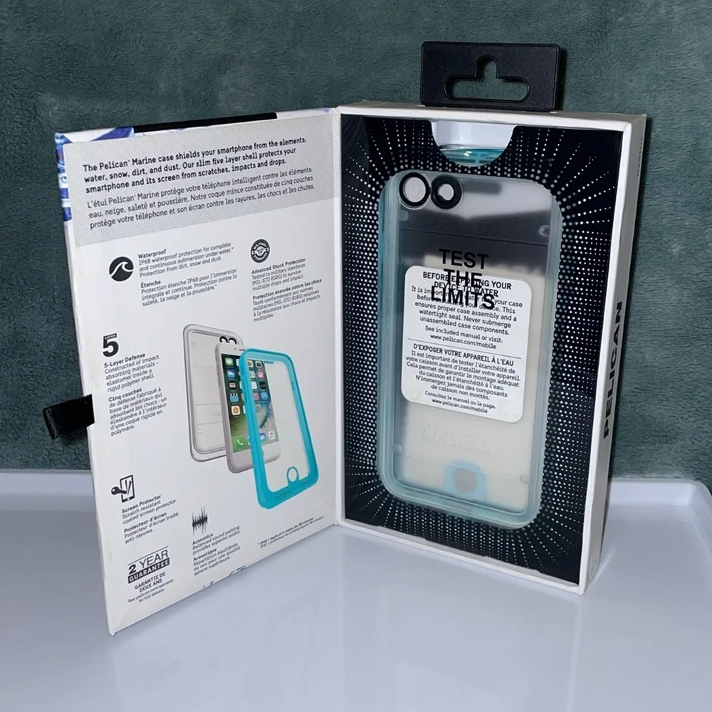 NIB Pelican Marine iPhone 7 Waterproof Case